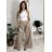 Kalhoty dlouhé máslové dámské (S/M/L ONE SIZE) ITALSKÁ MÓDA IMWGB26001/DUR S/M/L bílá