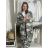 Cardigan s kapucí dámský maskač nadrozměr (44/46/48 ONE SIZE) ITALSKá MóDA IM5260006/DUR 44/46/48 zelená khaki