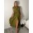 Šaty dlouhé elegantní letní šaty dámské (S/M/L ONE SIZE) ITALSKÁ MÓDA IMPLU2610446/DUR S/M/L zelená khaki