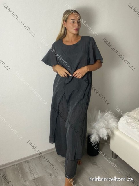 Komplet tunika krátký a nohavice dlhé dámska (M/L ONE SIZE)  TALIANSKA MÓDA IMPLU268422/DUR