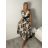 Šaty dlhé letné icecool bez rukávov dámske (S/M/L ONE SIZE) TALIANSKA MÓDA IMM23M2132-21/DUR M / L hnedá
