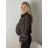 Bunda lehká šusťáková oversize dlhý rukáv dámska PARI (S/M/L /XL ONE SIZE) TALIANSKA MÓDA IMWTM260009/DUR S / M / L / XL hnedá