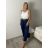 Kalhoty dlouhé s páskem dámské AVNI (S/M/L ONE SIZE) ITALSKÁ MÓDA IMHMM260001/DUR S/M/L bílá