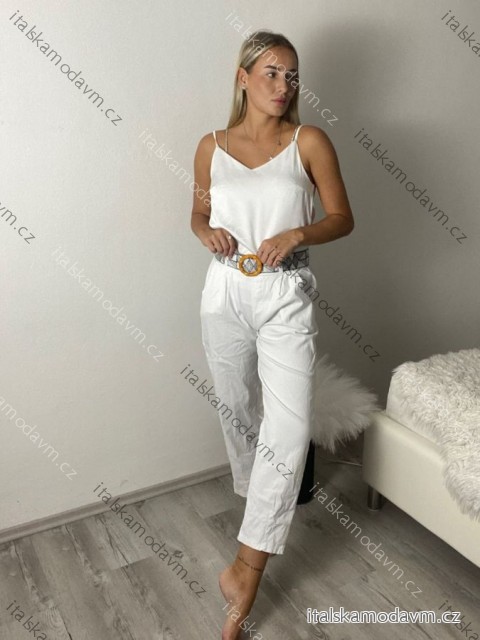 Nohavice dlhé s páskem dámske AVNI (S/M/L ONE SIZE) TALIANSKA MÓDA IMHMM260001/DUR