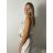 Tílko letní lněné dámská (S/M/L ONE SIZE) ITALSKÁ MÓDA IMWAD260004/DUR S/M/L bílá