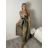 Šaty dlhé letné icecool bez rukávov dámske (S/M/L ONE SIZE) TALIANSKA MÓDA IMM23M2132-23/DUR M / L zelená khaki