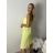 Šaty krátké letí na ramínka dámské AYGA (S/M/L ONE SIZE) ITALSKÁ MÓDA IM9260002/DUR S/M/L Černá