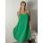 Šaty krátké letí na ramínka dámské AYGA (S/M/L ONE SIZE) ITALSKÁ MÓDA IM9260002/DUR S/M/L Černá