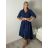 Šaty dlouhé elegantní letní šaty dámské  (S/M/L ONE SIZE) ITALSKÁ MÓDA IMPLU262604/DUR S/M/L tmavě modrá