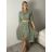 Šaty dlouhé elegantní letní šaty dámské  (S/M/L ONE SIZE) ITALSKÁ MÓDA IMPLU262604/DUR S/M/L tmavě modrá