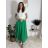 Sukně dlouhá s páskem dámská (S/M/L ONE SIZE) ITALSKÁ MÓDA IMM25M7755/DUR červená S/M/L