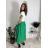 Sukně dlouhá s páskem dámská (S/M/L ONE SIZE) ITALSKÁ MÓDA IMM25M7755/DUR červená S/M/L
