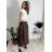 Sukně dlouhá s páskem dámská (S/M/L ONE SIZE) ITALSKÁ MÓDA IMM25M7755/DUR červená S/M/L
