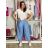 Kalhoty dlouhé elegantní dámské JITKA (S/M/L ONE SIZE) ITALSKÁ MÓDA IM426070/DU