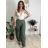Kalhoty dlouhé elegantní dámské JITKA (S/M/L ONE SIZE) ITALSKÁ MÓDA IM426070/DU