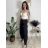 Kalhoty dlouhé elegantní dámské JITKA (S/M/L ONE SIZE) ITALSKÁ MÓDA IM426070/DU