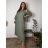 Letní komplet šaty letní a cardigan dámské nadrozměr (48/50/52 ONE SIZE) ITALSKÁ MÓDA IMSM26232535/DUR 48/50/52 béžová