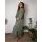 Letní komplet šaty letní a cardigan dámské nadrozměr (48/50/52 ONE SIZE) ITALSKÁ MÓDA IMSM26232535/DUR 48/50/52 béžová