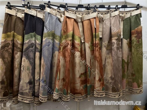 Sukně dlouhá s páskem dámská (L/XL/2XL ONE SIZE) ITALSKÁ MÓDA IMC260249