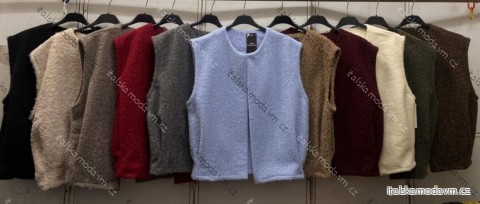 Vesta bez rukávu dámská (L/XL ONE SIZE) ITALSKÁ MÓDA IMC260283
