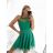 Šaty spoločenské krátke bez rukávu dámske Oriana (S/M ONE SIZE) TALIANSKA MÓDA IM3236287/DUR sv. modrá S/M/L