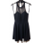 Šaty spoločenské krátke bez rukávu dámske Oriana (S/M ONE SIZE) TALIANSKA MÓDA IM3236287/DUR sv. modrá S/M/L