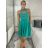 Šaty spoločenské krátke bez rukávu dámske Oriana (S/M ONE SIZE) TALIANSKA MÓDA IM3236287/DUR sv. modrá S/M/L