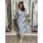 Šaty letné 3/4 krátký rukáv dámske (S/M/L ONE SIZE) TALIANSKA MÓDA IMPST261118/DUR S/M/L biela
