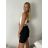 Kraťasy s opaskom dámske (S/M/L ONE SIZE) TALIANSKA MÓDA IMPMNC260005/DUR S/M/L čierna