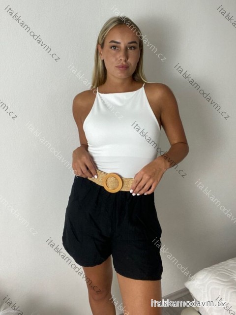 Kraťasy s opaskom dámske (S/M/L ONE SIZE) TALIANSKA MÓDA IMPMNC260005/DUR S/M/L čierna