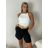 Kraťasy s opaskom dámske (S/M/L ONE SIZE) TALIANSKA MÓDA IMPMNC260005/DUR S/M/L čierna