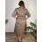 Šaty dlhé košilové  dlouhý rukáv dámske ELEANOR  (S/M/L ONE SIZE) TALIANSKA MÓDA IMSM26000033/DUR KHAKI 2XL/3XL