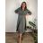 Šaty dlhé košilové  dlouhý rukáv dámske ELEANOR  (S/M/L ONE SIZE) TALIANSKA MÓDA IMSM26000033/DUR KHAKI 2XL/3XL