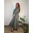 Šaty dlhé košilové  dlouhý rukáv dámske EUGENIE  (S/M/L ONE SIZE) TALIANSKA MÓDA IMSM26000034/DUR <div>
<p>2XL / 3XL</p>
</div> vínová