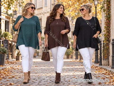 Sveter úpletový s rolákom dlhý rukáv dámsky (S/M/L ONE SIZE) TALIANSKA MÓDA IMD26101
