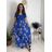 Šaty letné krátky rukáv dámske FIORE (S/M/L ONE SIZE) TALIANSKA MÓDA IMSM25019/DU - ružová - S/M/L