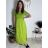Šaty dlhé letné rebrované krátky rukáv dámske Maria-M (XS/S/M/L ONE SIZE) TALIANSKA MÓDA IMSM25128/DUR -   modrá kráľovská -   S/M/L