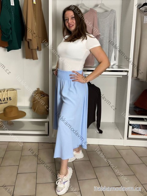 Nohavice letné háremky dlhé dámske (S/M/L ONE SIZE) TALIANSKA MÓDA IMD24199/DUR S/M/L světle modrá