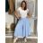 Nohavice letné háremky dlhé dámske (S/M/L ONE SIZE) TALIANSKA MÓDA IMD24199/DUR S/M/L světle modrá