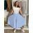 Nohavice letné háremky dlhé dámske (S/M/L ONE SIZE) TALIANSKA MÓDA IMD24199/DUR S/M/L světle modrá