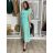 Šaty dlhé šifónové spoločenské elegantný krátky rukáv dámske (S/M/L ONE SIZE) TALIANSKA MÓDA IMD25145