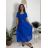 Šaty voľnočasové letné krátky rukáv dámske (S/M/L ONE SIZE) TALIANSKA MÓDA IMSM26301
