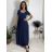 Šaty dlhé letné krátky rukáv dámske (S/M/L ONE SIZE) TALIANSKA MÓDA IM425MARIA-M