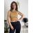 Top croptop na ramínka dámský (XS/S/M ONE SIZE) ITALSKÁ MÓDA IMPLP2620270040/DR biela XS/S/M