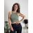 Top croptop na ramínka dámský (XS/S/M ONE SIZE) ITALSKÁ MÓDA IMPLP2620270040/DR biela XS/S/M