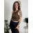 Top croptop na ramínka dámský (XS/S/M ONE SIZE) ITALSKÁ MÓDA IMPLP2620270040/DR biela XS/S/M