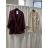 Sako elegantní dlouhý rukáv dámské (S/M/L ONE SIZE) ITALSKá MóDA IM326021/DUR S/M/L vínová