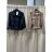 Bunda na zip dlouhýrukáv dámská (S/M/L ONE SIZE) ITALSKá MóDA IM326025/DUR S/M/L tmavě modrá