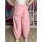 Kalhoty dlouhé elegantní dámské JITKA (S/M/L ONE SIZE) ITALSKÁ MÓDA IM426070/DU S/M/L středně modrá