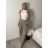 Kalhoty dlouhé elegantní dámské JITKA (S/M/L ONE SIZE) ITALSKÁ MÓDA IM426070/DU S/M/L středně modrá